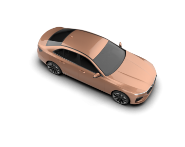 beyaz arkaplanda modern araba