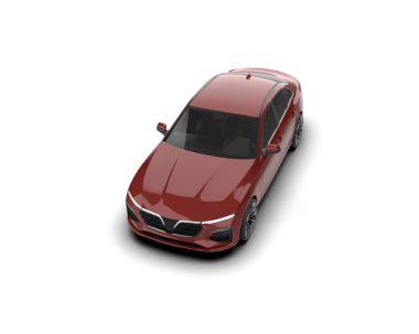 beyaz arkaplanda modern araba