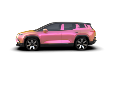 Araba arka planda izole. 3D görüntüleme - illüstrasyon