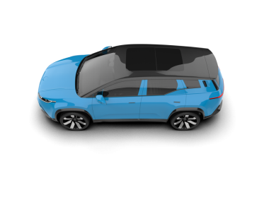 Modern araba. 3d illüstrasyon.