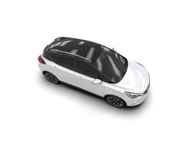 Gri arka planda bir araba. Gri arka planı olan bir araba. 3d oluşturma