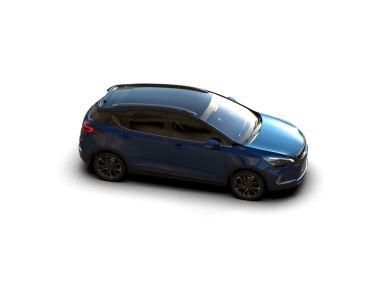 Siyah arkaplandaki araba, 3D görüntüleme.