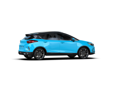 Siyah arka planda bir araba. 3d oluşturma