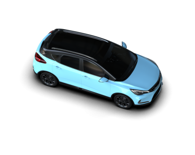 modern araba mavi arka planda 3 boyutlu.