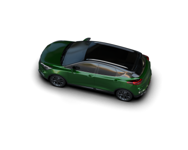 Siyah arka planda bir araba. Yüksek çözünürlük 3 Boyutlu Hazırlama.