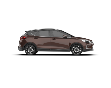 modern SUv beyaz arkaplanda izole edildi