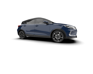 modern araba ön görünümü beyaz arkaplanda izole edildi - 3 boyutlu illüstrasyon