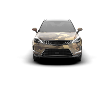 modern araba beyaz üzerine izole