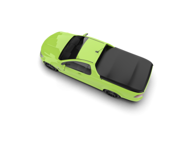 yeşil spor araba beyaz arka planda izole edildi. 3 boyutlu görüntüleme