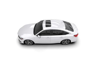 Modern araba beyaz arka planda izole edilmiş. 3d illüstrasyon