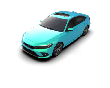 Araç sedanı beyazda izole edildi