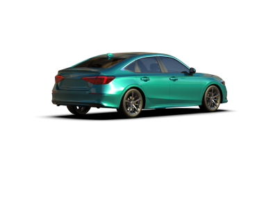 Siyah arka planda modern araba 3 boyutlu görüntüleme