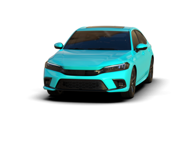 araba siyah arkaplanda izole edildi