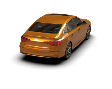 Siyah arka planda gölgeli bir araba