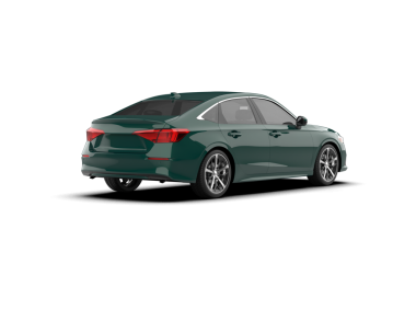 Modern araba beyaz bir arka planda izole edilmiş, yüksek teknolojili bir arabası ve yan manzarası var.