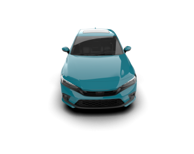 Beyaz arka plan üzerinde izole mavi spor araba