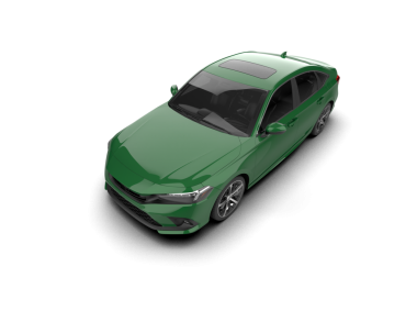 modern araba beyaz arka planda izole edildi. 3 boyutlu görüntüleme