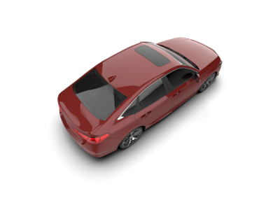 beyaz arkaplanda modern araba