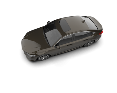 modern araba beyaz arka planda izole edildi. 3 boyutlu çizim - illüstrasyon