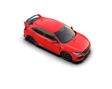 beyaz arkaplanda modern araba