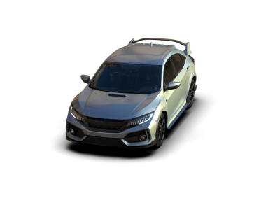 Stüdyo ortamında daha az genel bir konsept arabanın 3 boyutlu çizimi