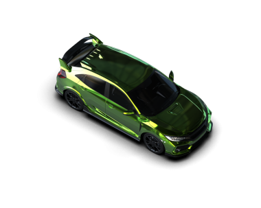 modern yeşil araba siyah arka planda