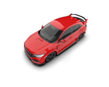 modern araba beyaz arkaplanda izole edildi