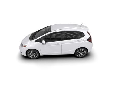 Beyaz arka planda beyaz araba, 3 boyutlu görüntüleme