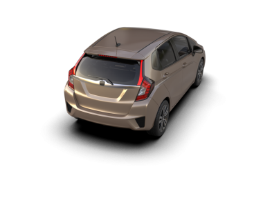 Kırpma yolu olan beyaz arkaplanda izole edilmiş bir araba. 3d oluşturma.