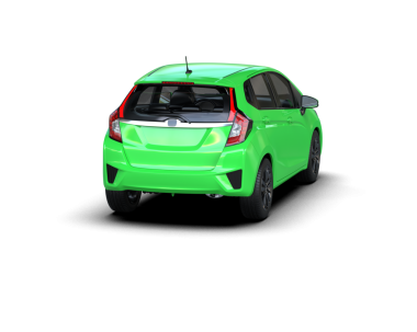 yeşil modern araba - 3D illüstrasyon