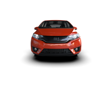 Beyaz arka plan üzerinde izole Modern kırmızı araba