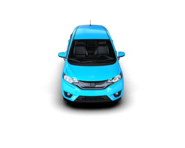 Mavi küçük araba aile arabası