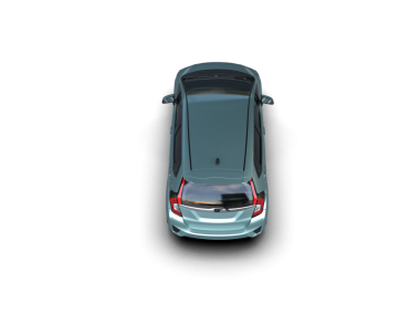 Siyah arkaplanda 3 boyutlu araç izole edildi