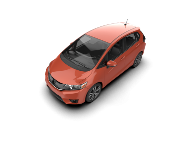 beyaz arkaplanda araba, üst görünüm.