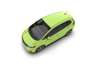 beyaz arkaplanda gerçekçi bir araba