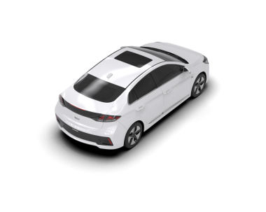 Beyaz arka planda gerçekçi beyaz bir SUV arabası. 3d illüstrasyon