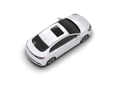 araba beyaz arkaplanda izole edildi