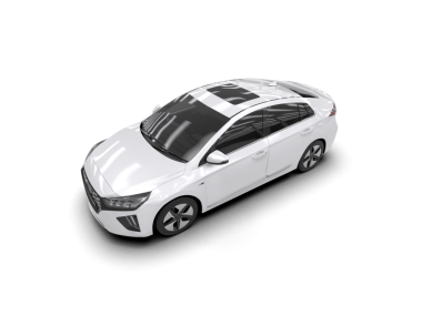 Araba beyaz arka planda izole edilmiş. 3d illüstrasyon.