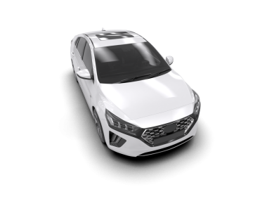 Beyaz arka planda modern bir araba. 3d illüstrasyon