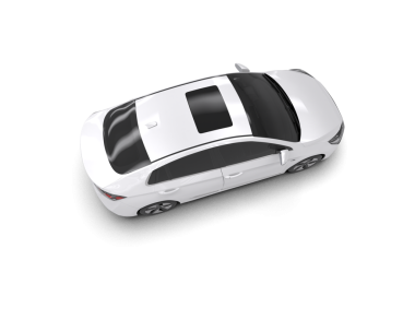 Araba beyaz arka planda izole edilmiş. Yüksek kalite çizim. 3d oluşturma