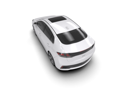 modern araba beyaz arka planda izole edilmiş