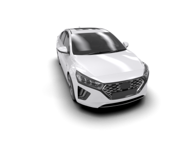 Modern araba. Beyaz arka planda izole edilmiş. 3d illüstrasyon