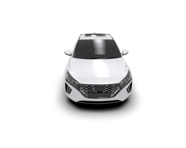 modern araba beyaz üzerine izole.