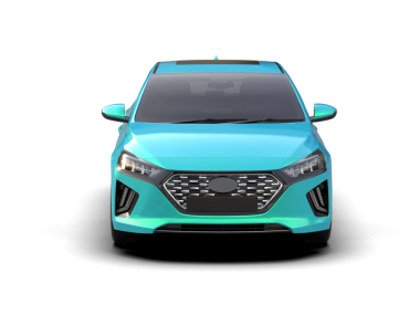 Işık arka planında modern bir araba. 3d oluşturma