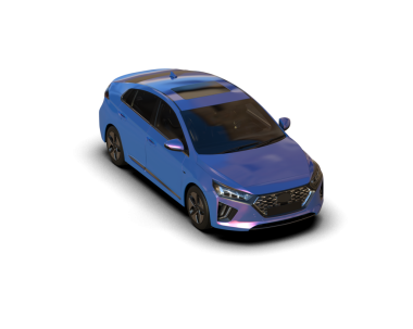 Modern araba beyaz üzerinde