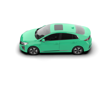 Modern araba beyaz arka planda izole edilmiş. 3d oluşturma.