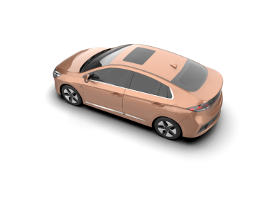 Beyaz arka planda izole edilmiş modern lüks araba. 3d illüstrasyon