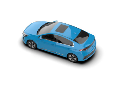 Modern araba beyaz arka planda izole edilmiş. 3d oluşturma.