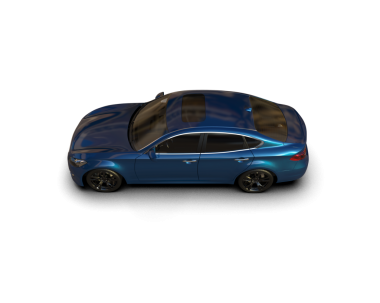 Siyah arka planı olan mavi araba.