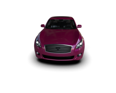 Beyaz arka planda modern lüks bir araba.